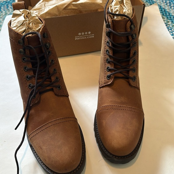 NIB Portland Leather Patina Almost Perfect The Breaker Caribou Lace Up Boots - Picture 3 of 7